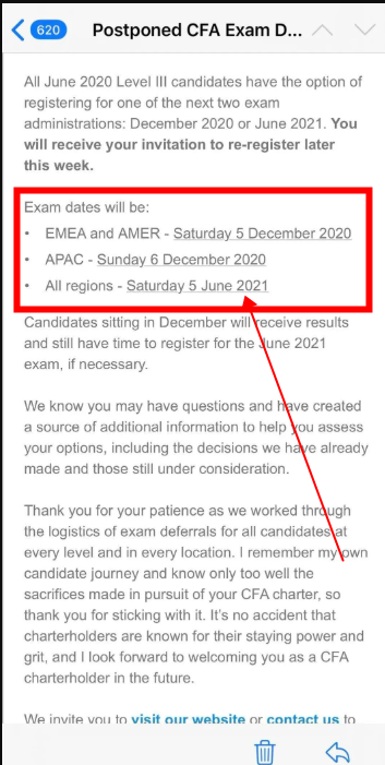 2020年6月CFA考试 2020年6月CFA考试